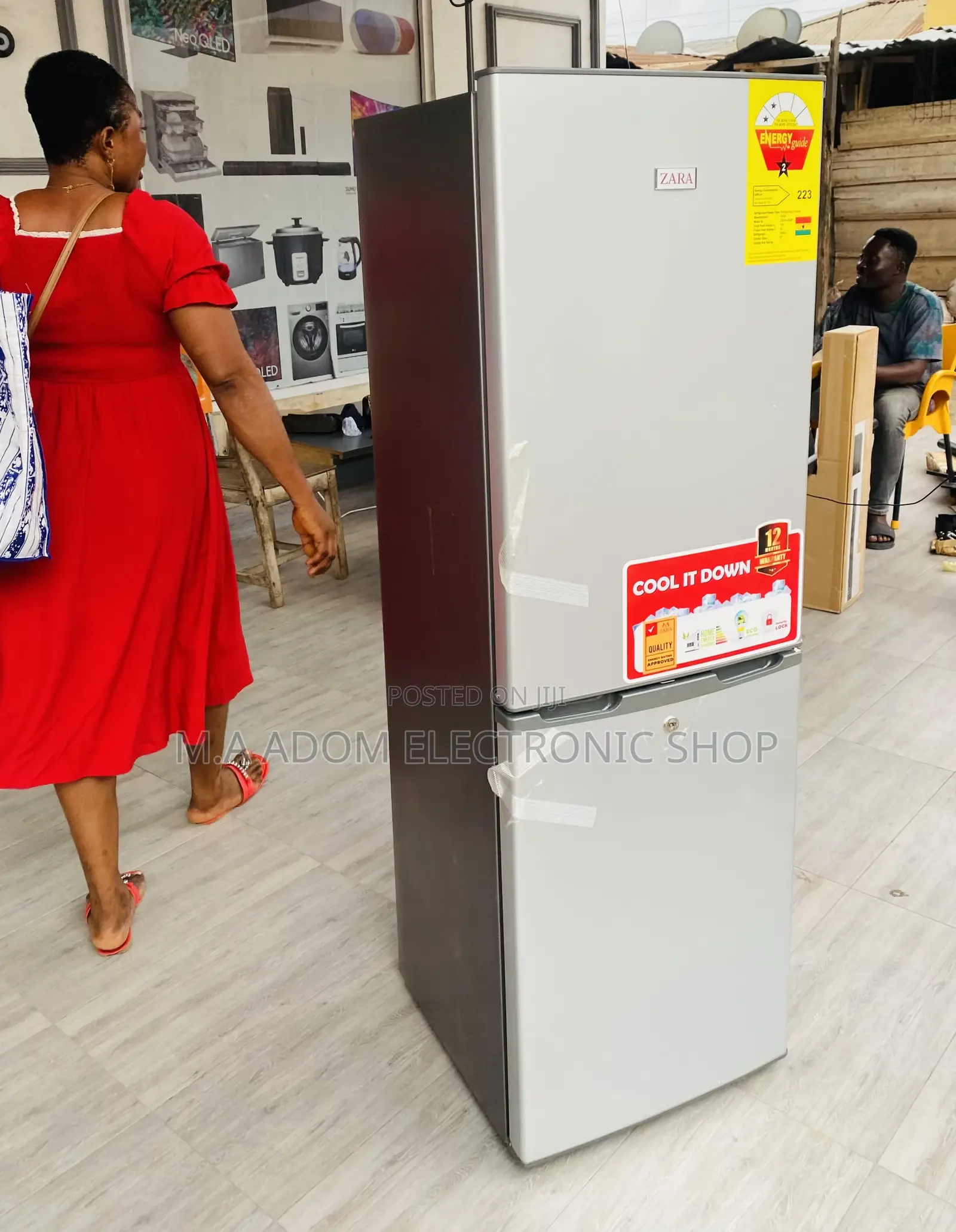 Best Zara 240BF Double Door Refrigerator With Shelves 