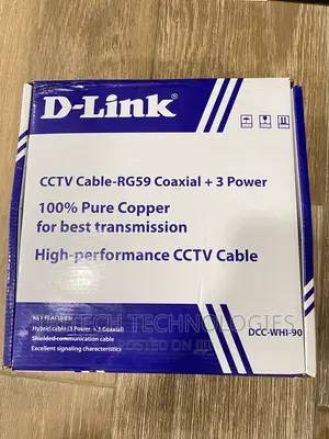 D-Link (1coaxial + 3power) RG59 Cable 90M Pure Copper