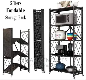 Foldable 5-Tier Metal Rack