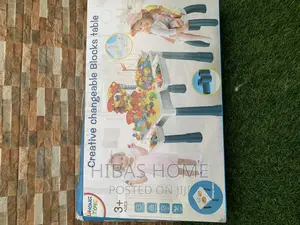 Photo - Big Size Creative Changeable Block Table With 2 Chairs