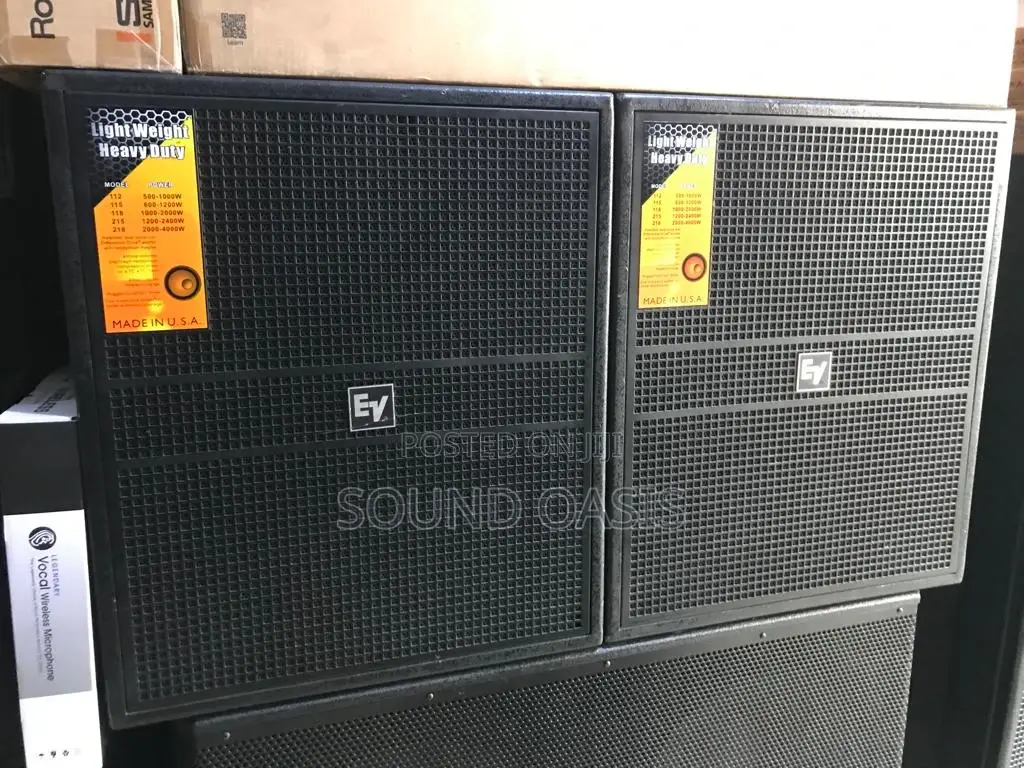 Electro-Voice(Ev) 18" Passive Bass Speakers