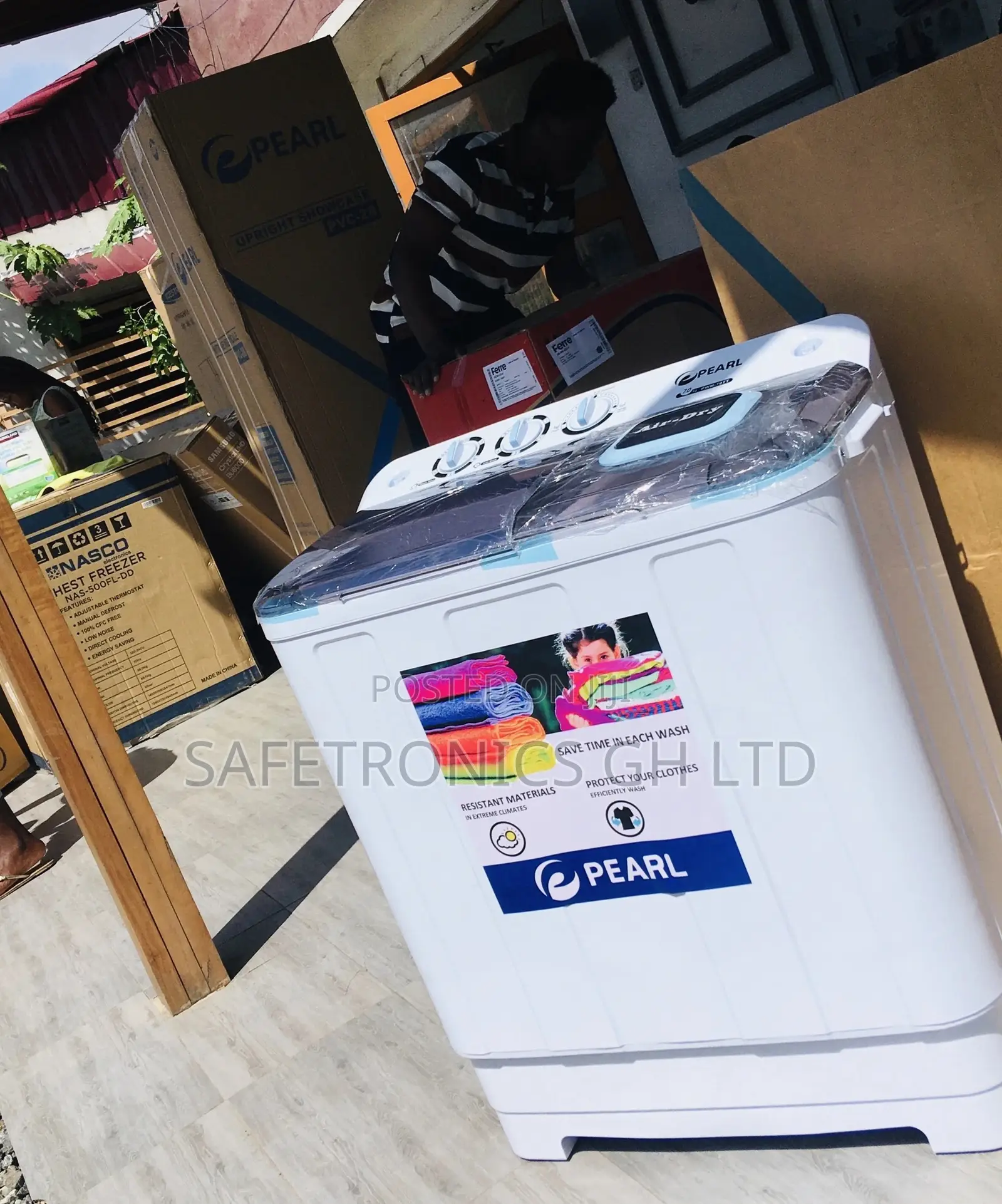 Semiautomatic Topload Washingmachine 12kg Elegant Pearl