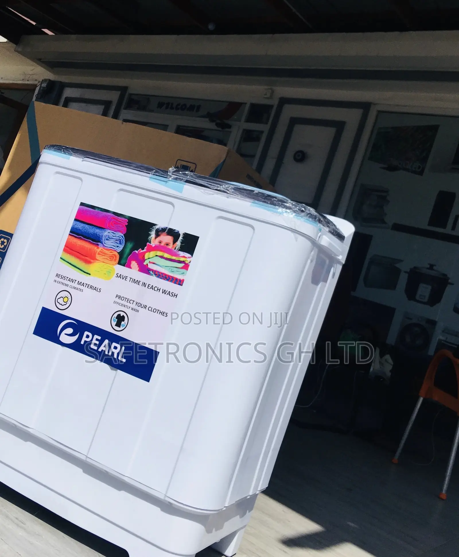 Semiautomatic Electric 12kg Washingmachine Topload Pearl
