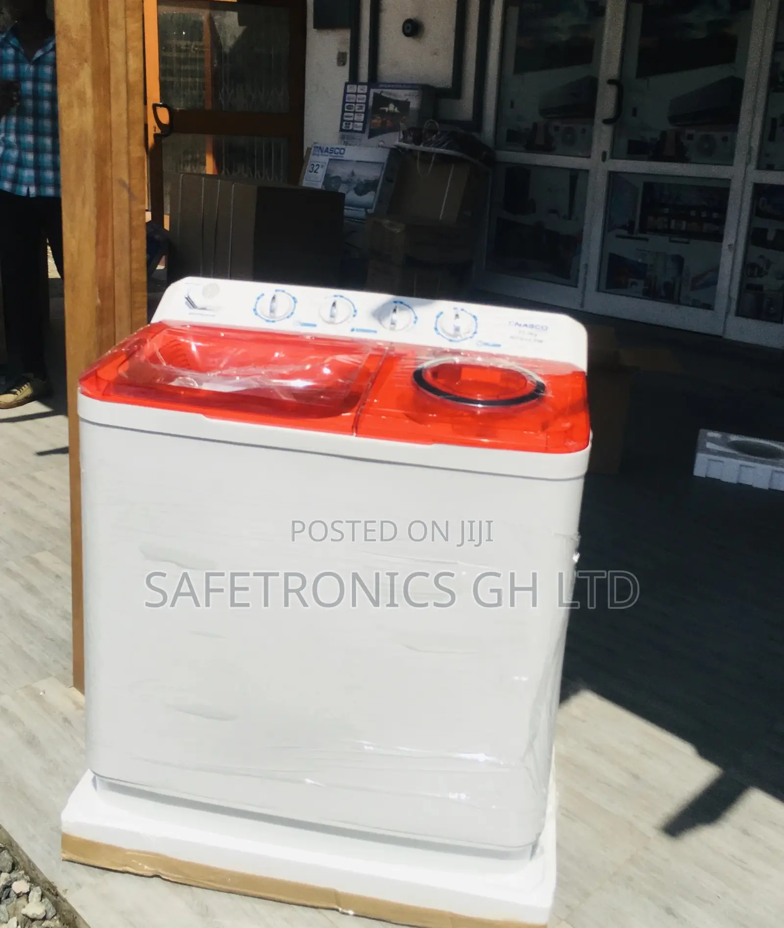 11kg Red/White Washingmachine Topload TCL Semiautomatic