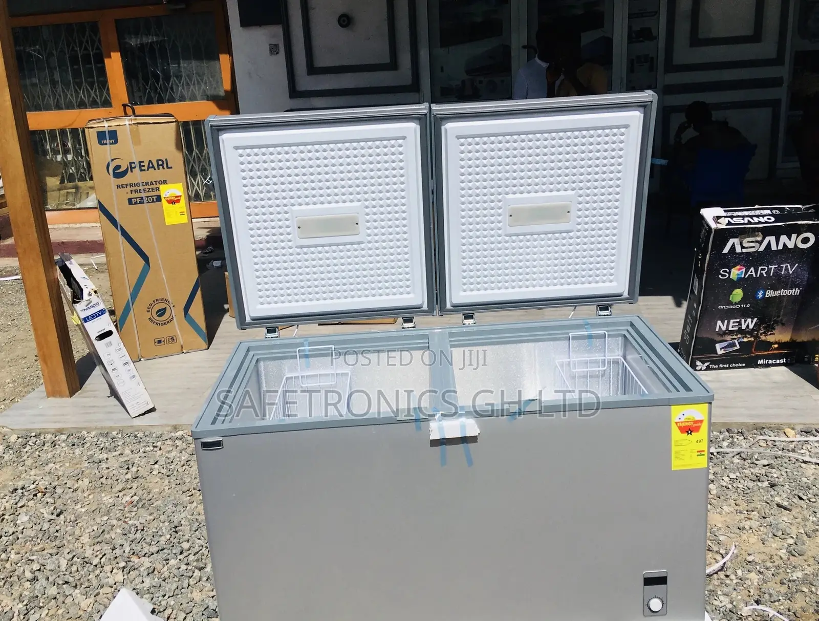 Doubledoor Nasco 425 Liters Chestfreezer Nasco Gray