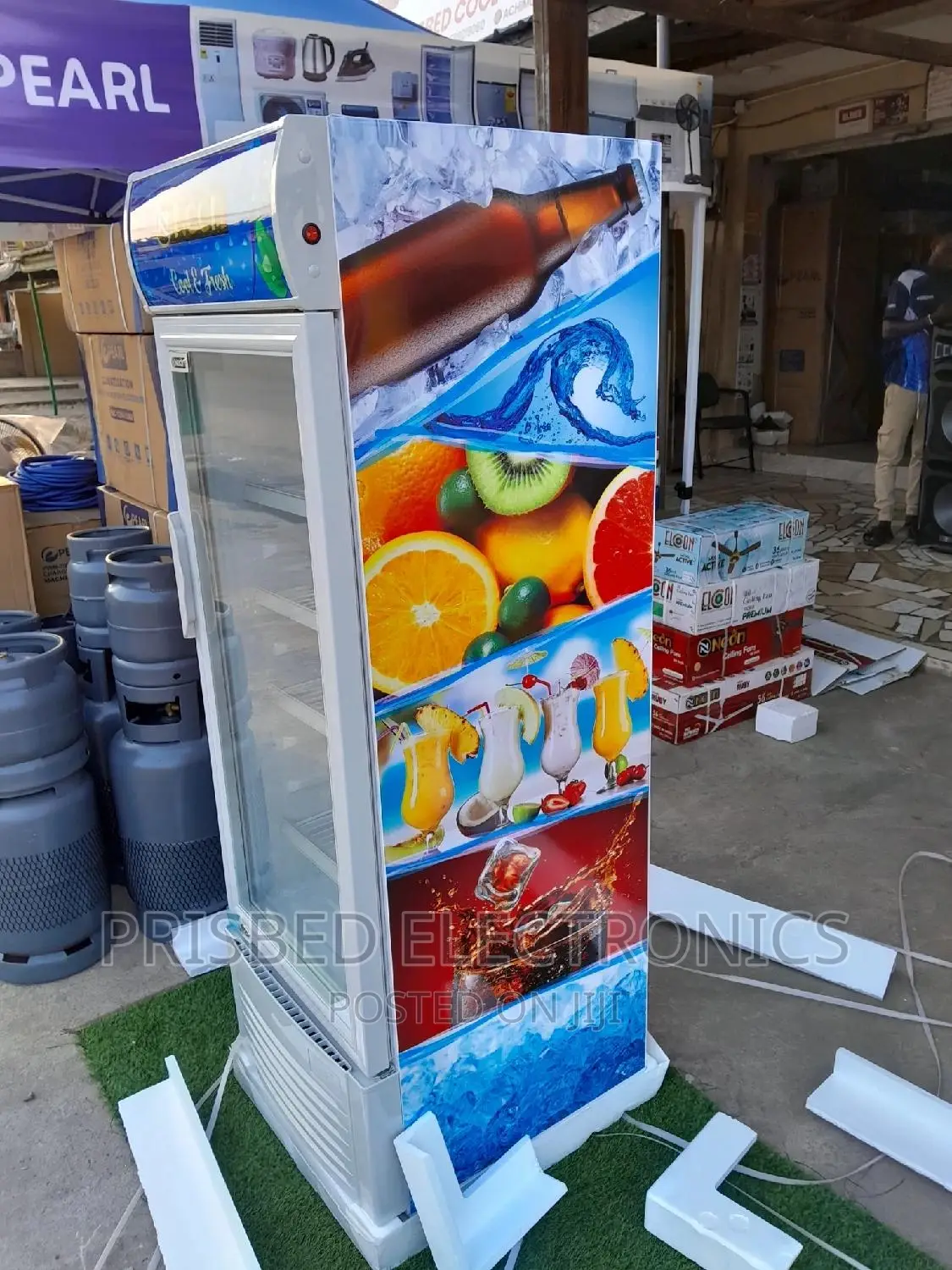 Neon Durable Showcase/Display Fridge 200 Litres