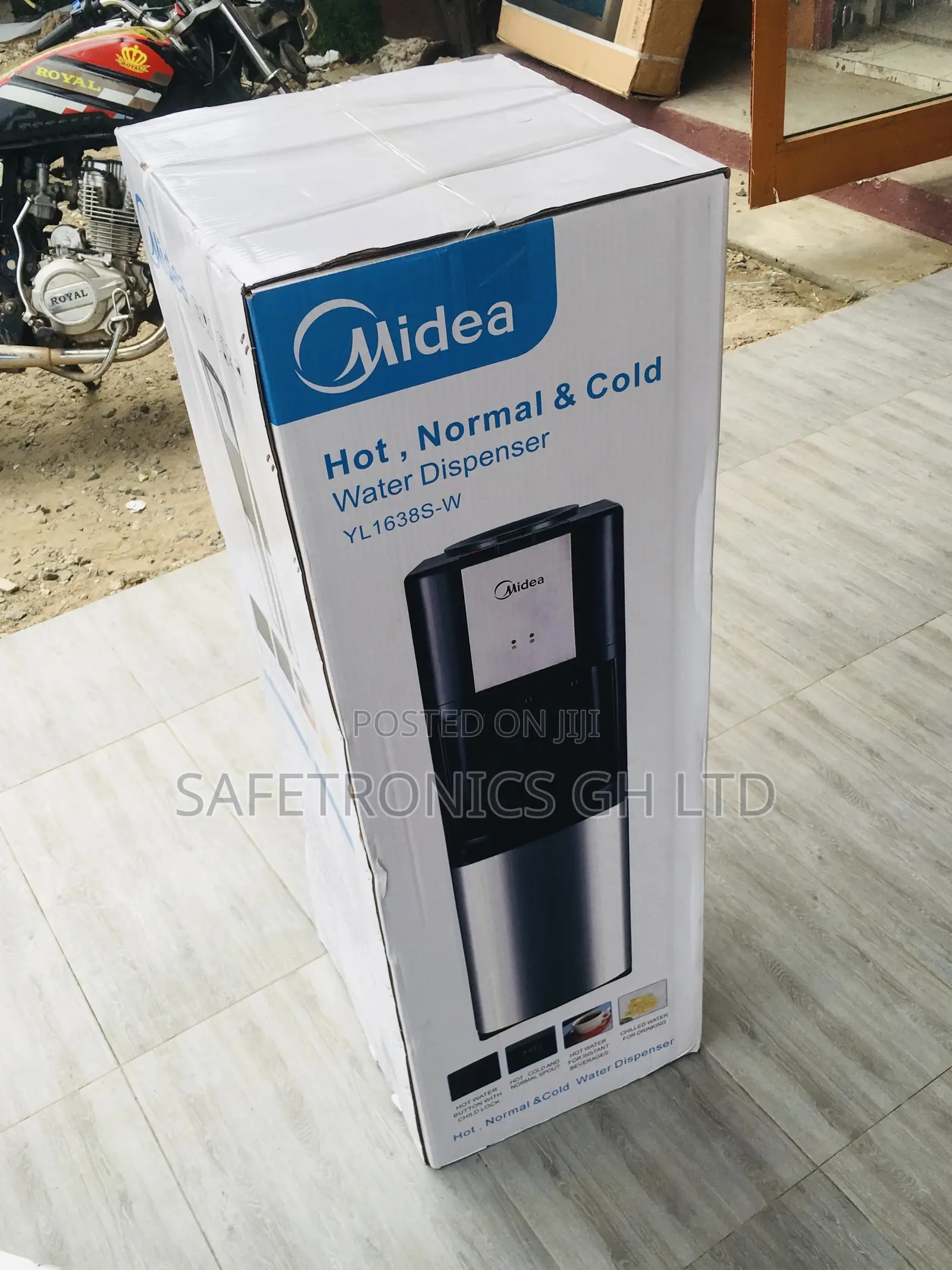 Adjustable Midea Water Dispenser Hot/Cold Black
