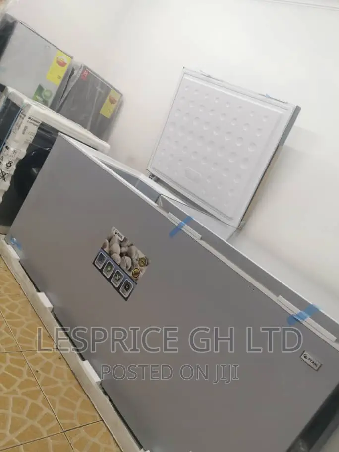 Pearl 708L Double Door Silver Chest Freezer