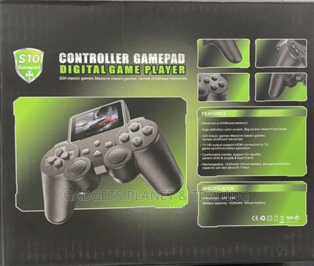 S10 Classic Handheld Super Mario Gamepad (520 Games)