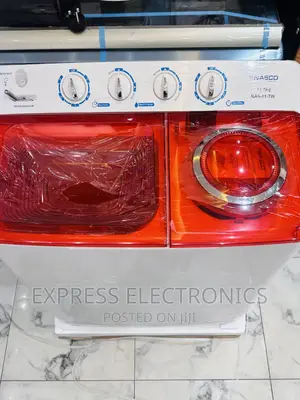 11kg Topload Washing Machine Nasco With Red Twintub Lid