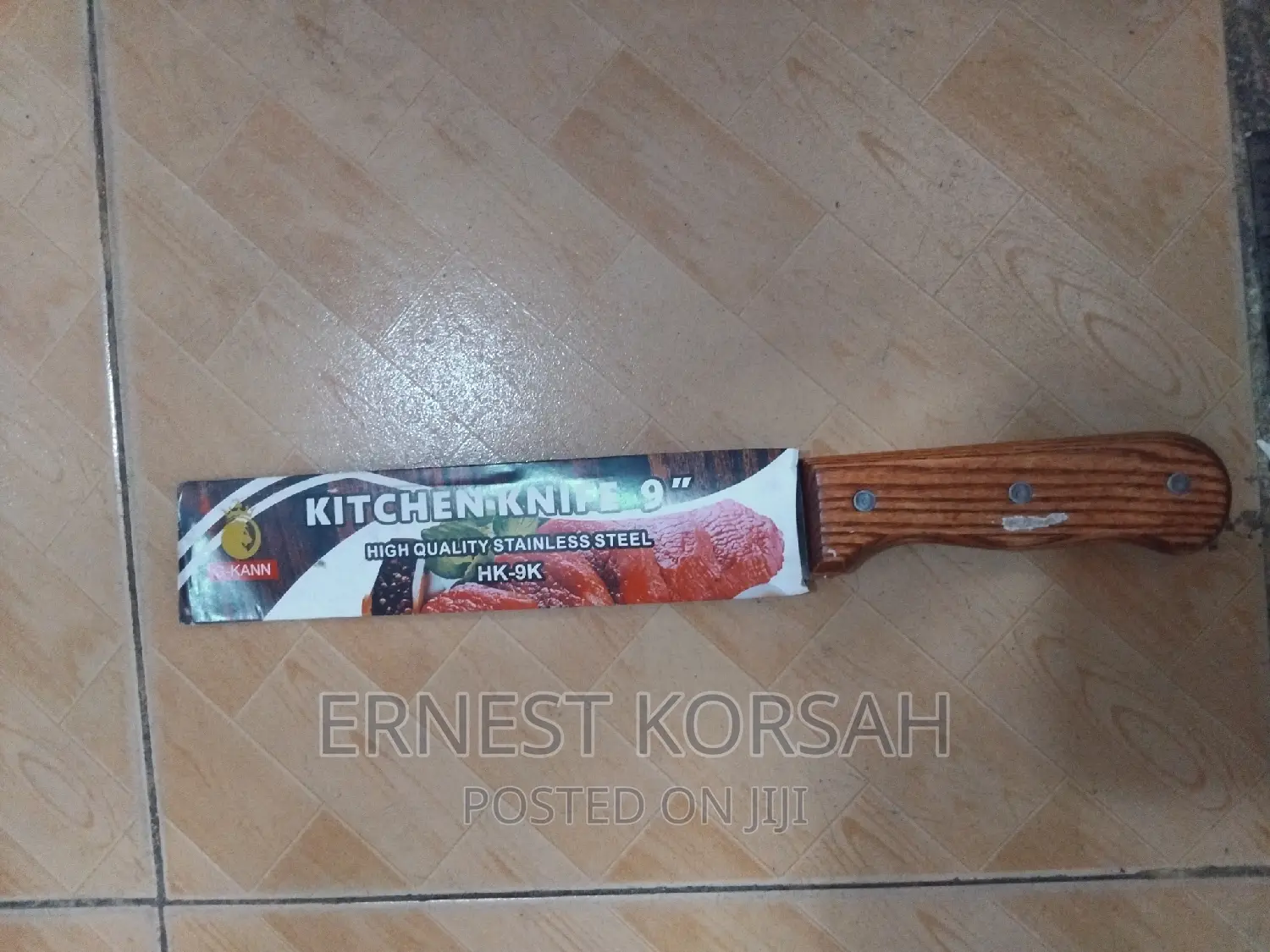 9" Wooden Kitchen Knife
