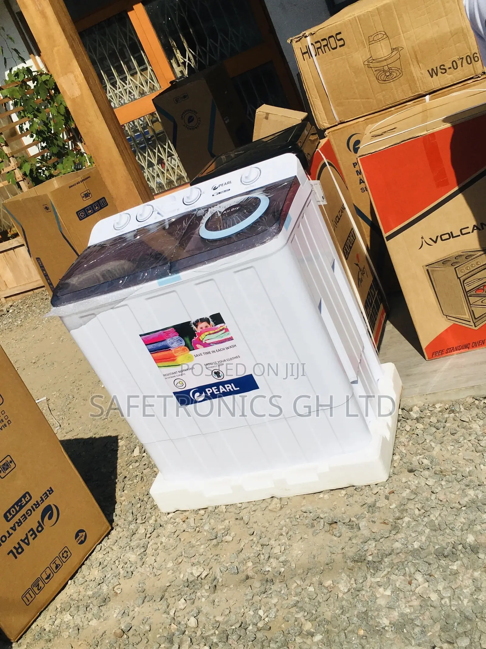 Semiautomatic 7kg Washingmachine Topload Pearl White