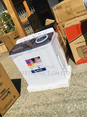 Semiautomatic 7kg Washingmachine Topload Pearl White