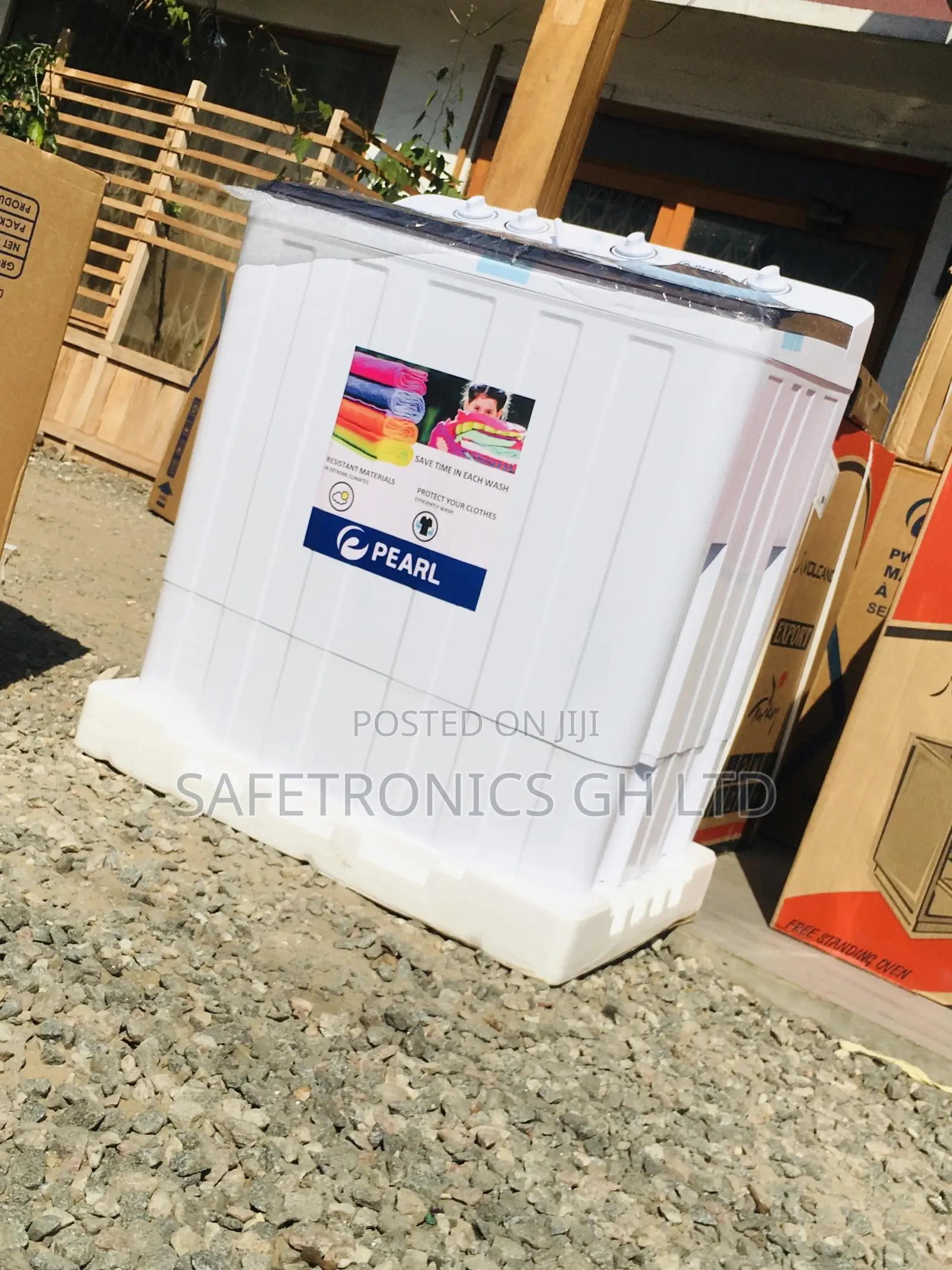 Washingmachine Pearl 7kg Semiautomatic Topload White