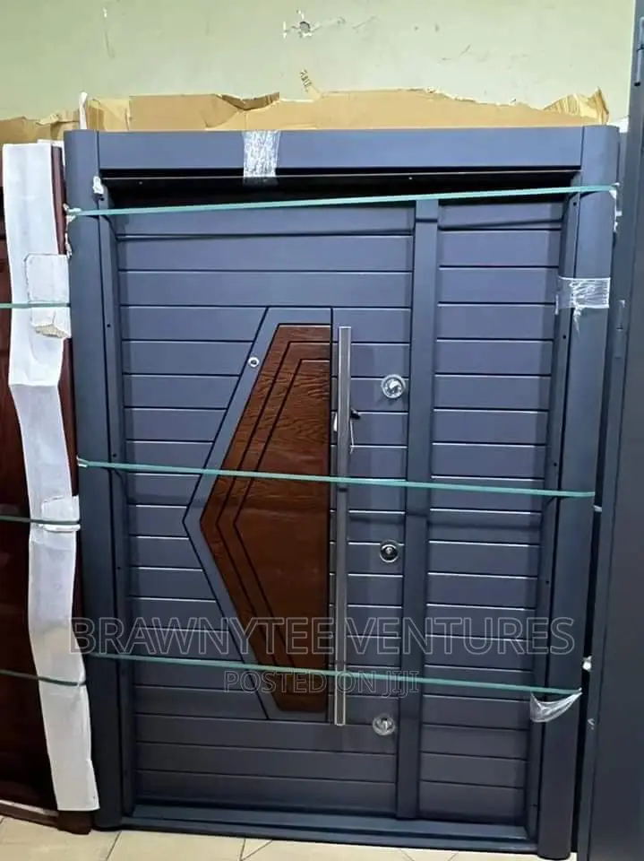 Gray Solid Cement Cast Door