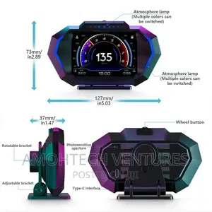 Digital OBD Hub Display Speed , Engine RPM Etc