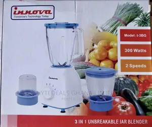 Innova 3-in-1 High Quality Unbreakable Jar Blender W/Grinder