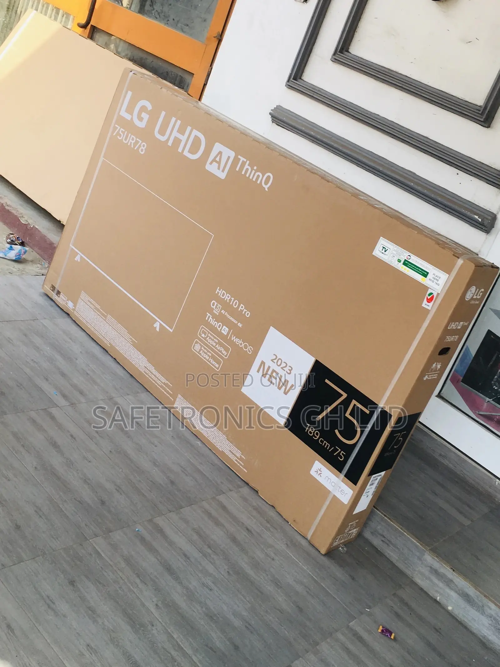  75 Inches Black Electric Smart LG UHD Glossy LED UHD Tv