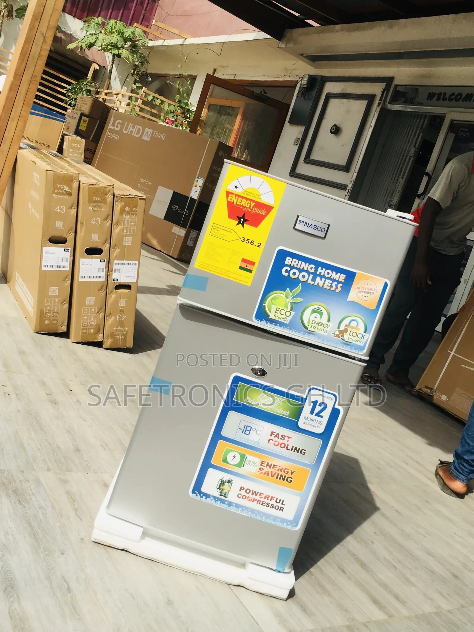 Topfreezer Nasco Gray Doubledoor Nas2-120 Fridge
