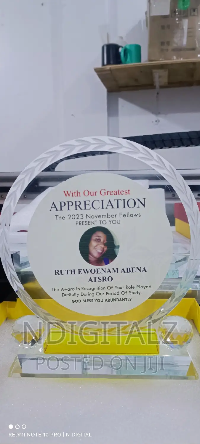 Customizing and Selling of Award Plaques and Citations