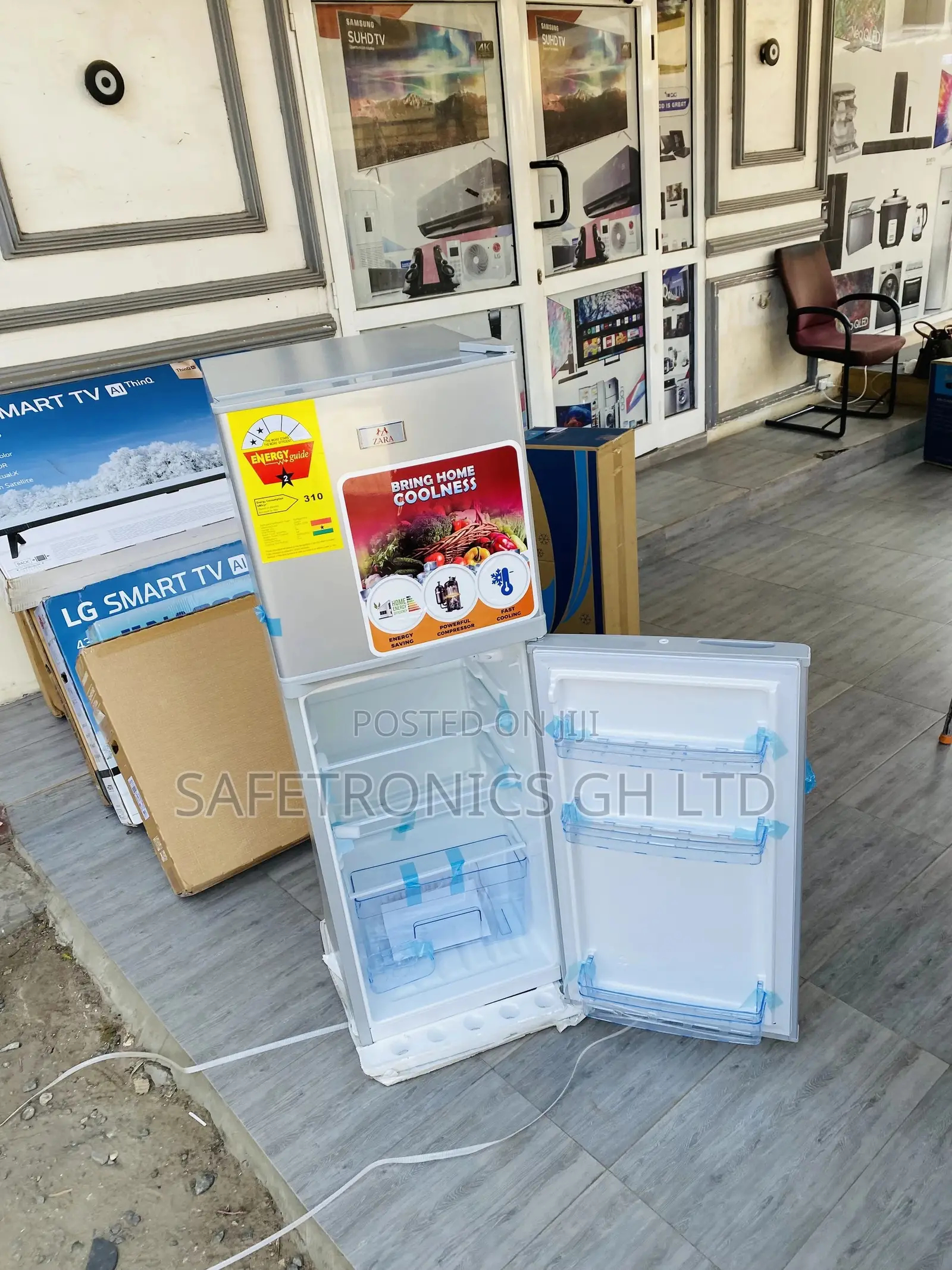 Doubledoor Electric Zara-22tm Topfreezer Gray Fridge