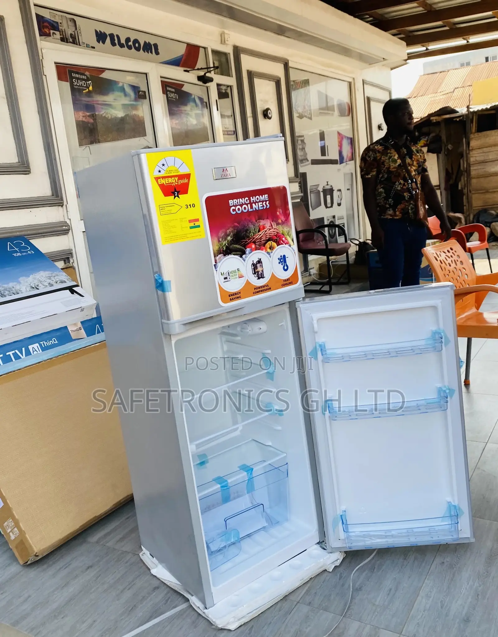 Purchase Zara-22tm Topfreezer Gray Doubledoor Fridge