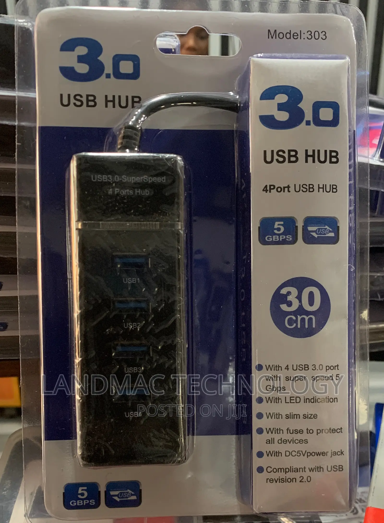 High Speed 4 Port USB 3.0 Multi HUB Splitter Expansion USB