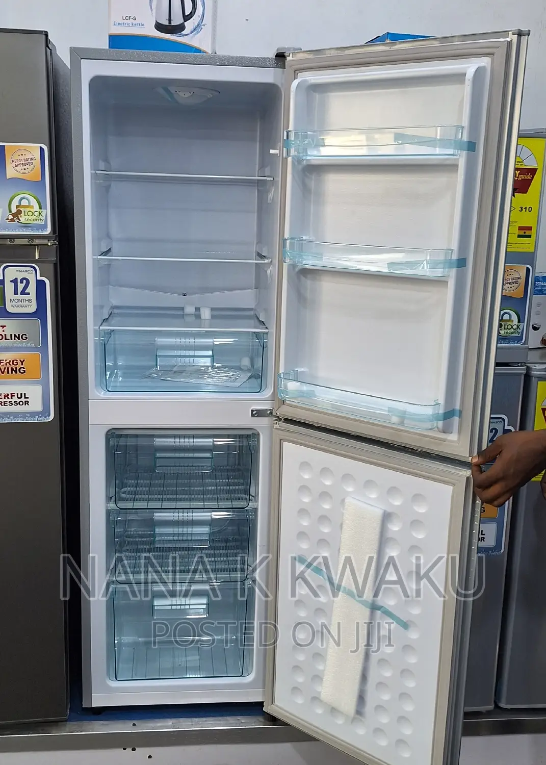 158liters_nasco Nasd2-20fl Double Door Fridge