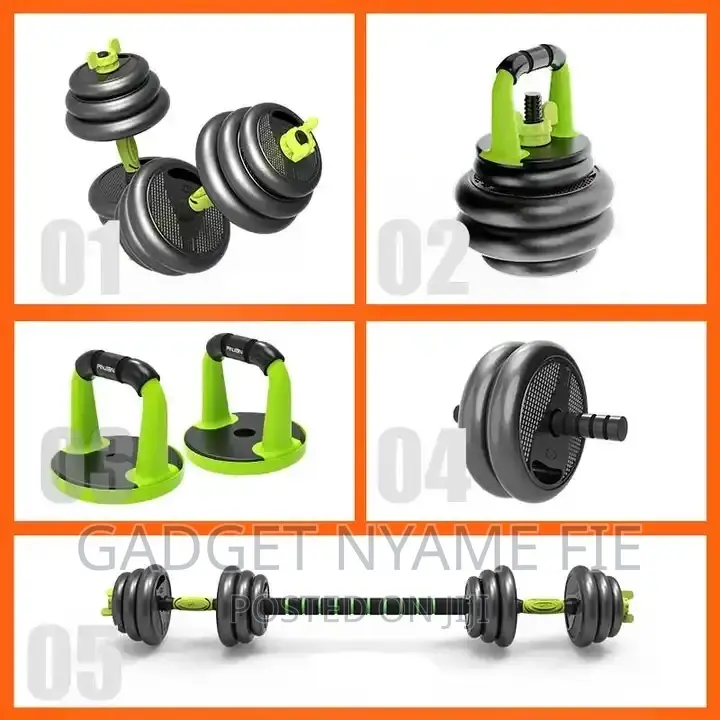 40kg Full Gym Set (Weights,Bar Bell,Kettle Bell,Push Up Bar)
