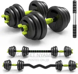 40kg Full Gym Set (Weights,Bar Bell,Kettle Bell,Push Up Bar)