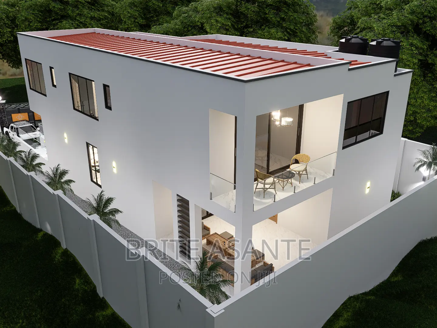 Four Bedrooms House Design