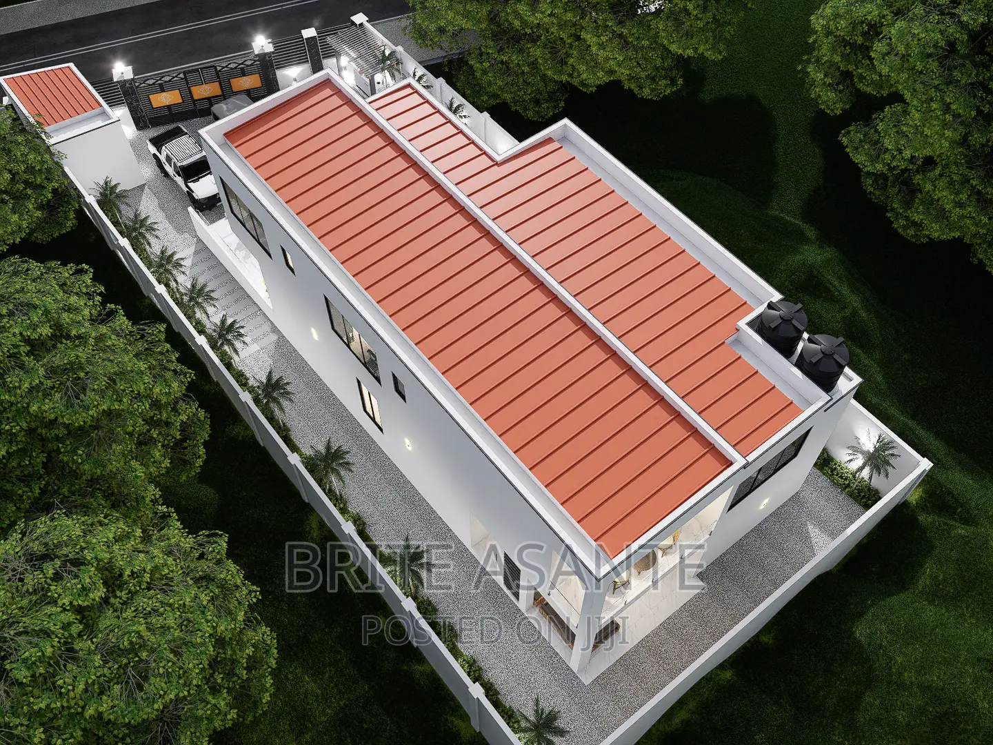 Four Bedrooms House Design