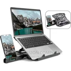 Laptop and Phone Stand Available Together