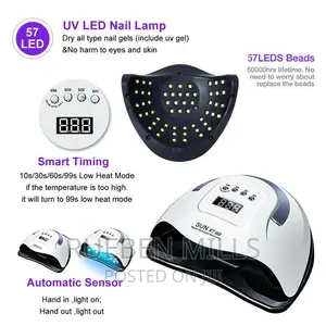 57leds 2 in 1 White Sun X7 MAX UV LED Salon Nail Dryer