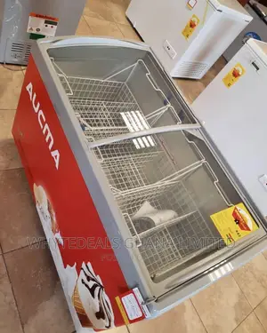 Aucma 330L Display Chest Freezer 4 Ice Cream Frozen Foods