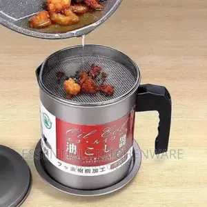 Stainless Steel Oil Sieve Storage Cup -1.4l