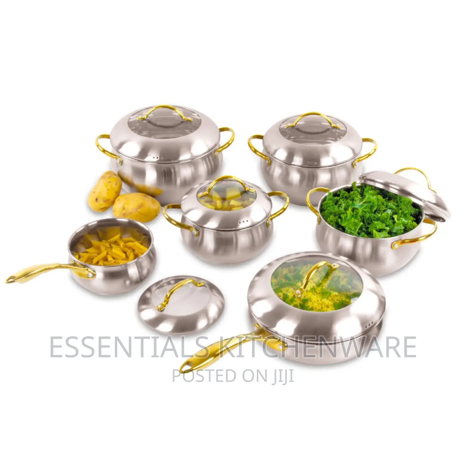Sq Professional Lustro 6pc Stainless Steel Cookware Set