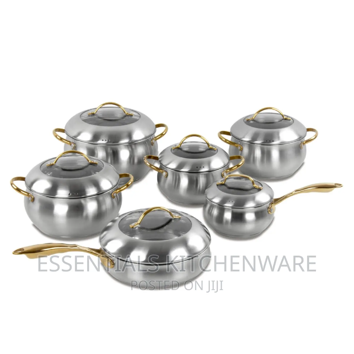 Sq Professional Lustro 6pc Stainless Steel Cookware Set