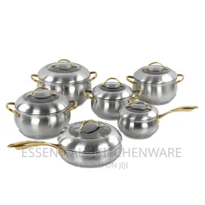 Sq Professional Lustro 6pc Stainless Steel Cookware Set
