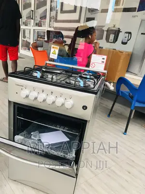 Authentic Volcano 3 Gas + 1 Electric Burner With Glass Lid.