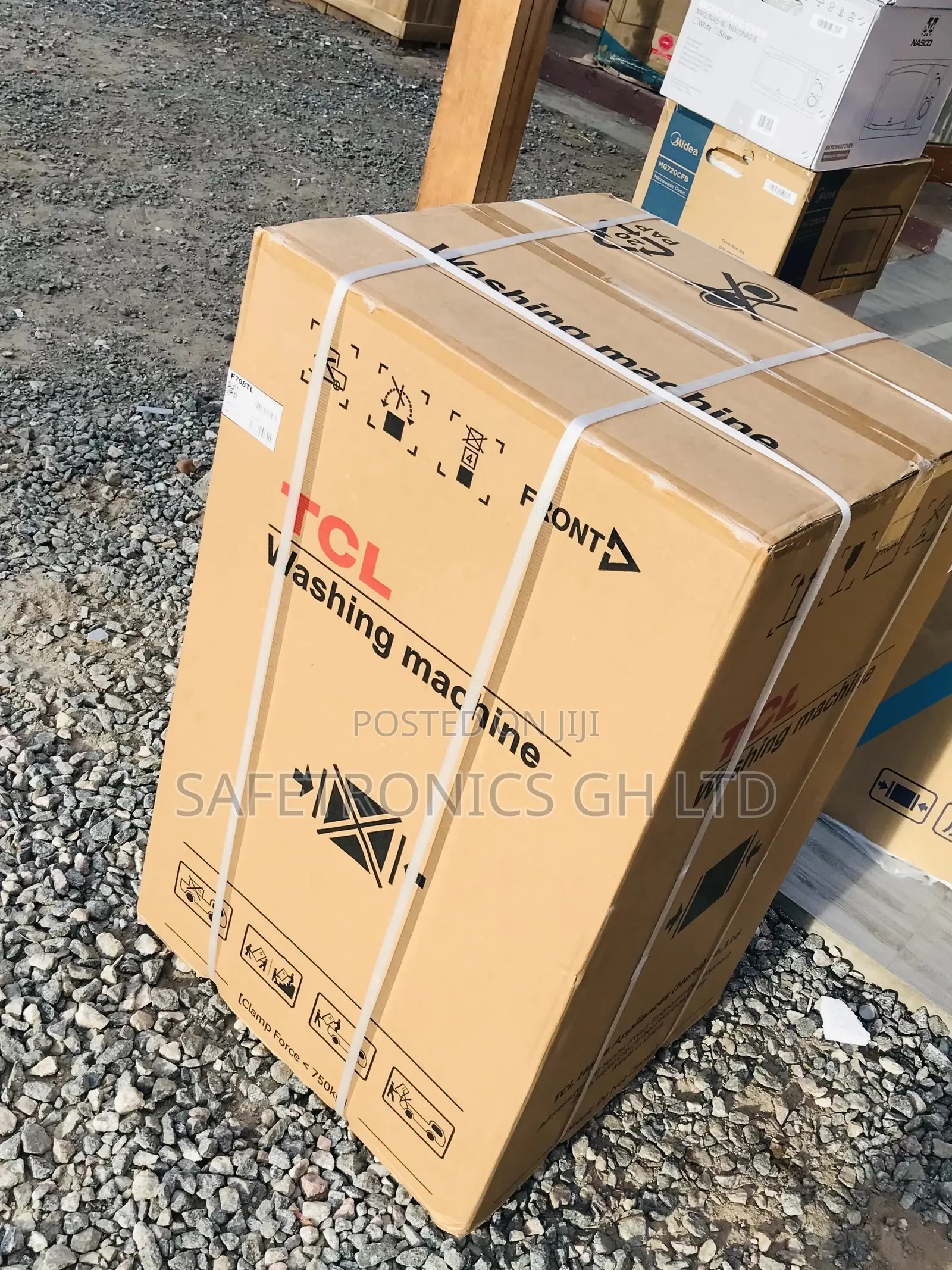 Gray Topload Washingmachine 7kg TCL Fullyautomatic Lasting