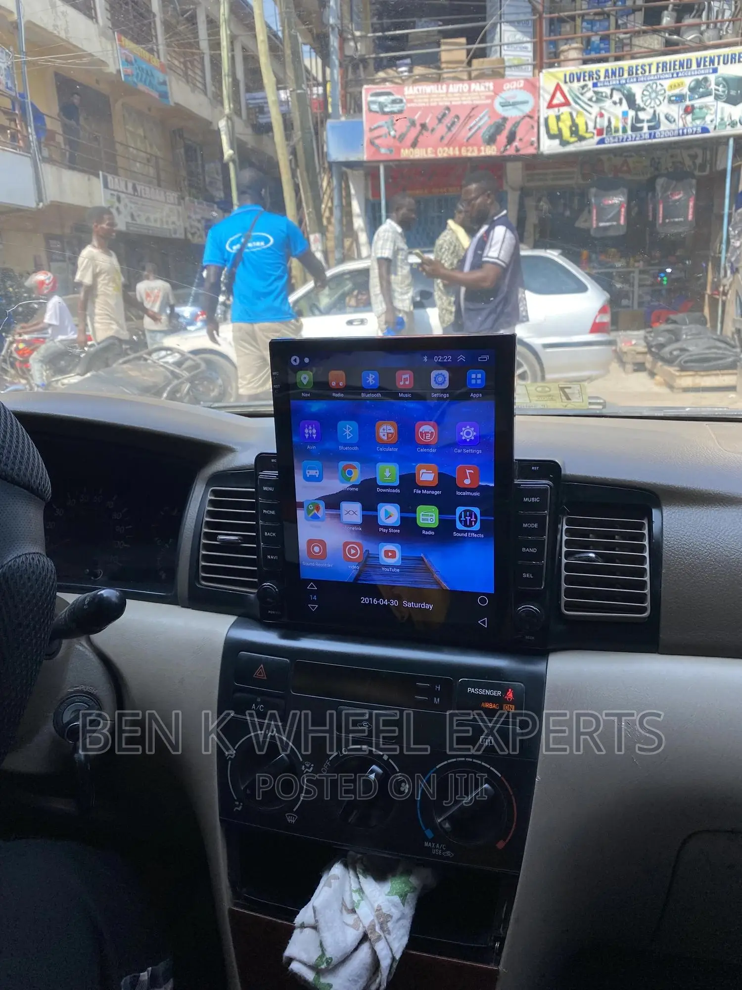 Long Tesla Android Screen Corolla 2004-7
