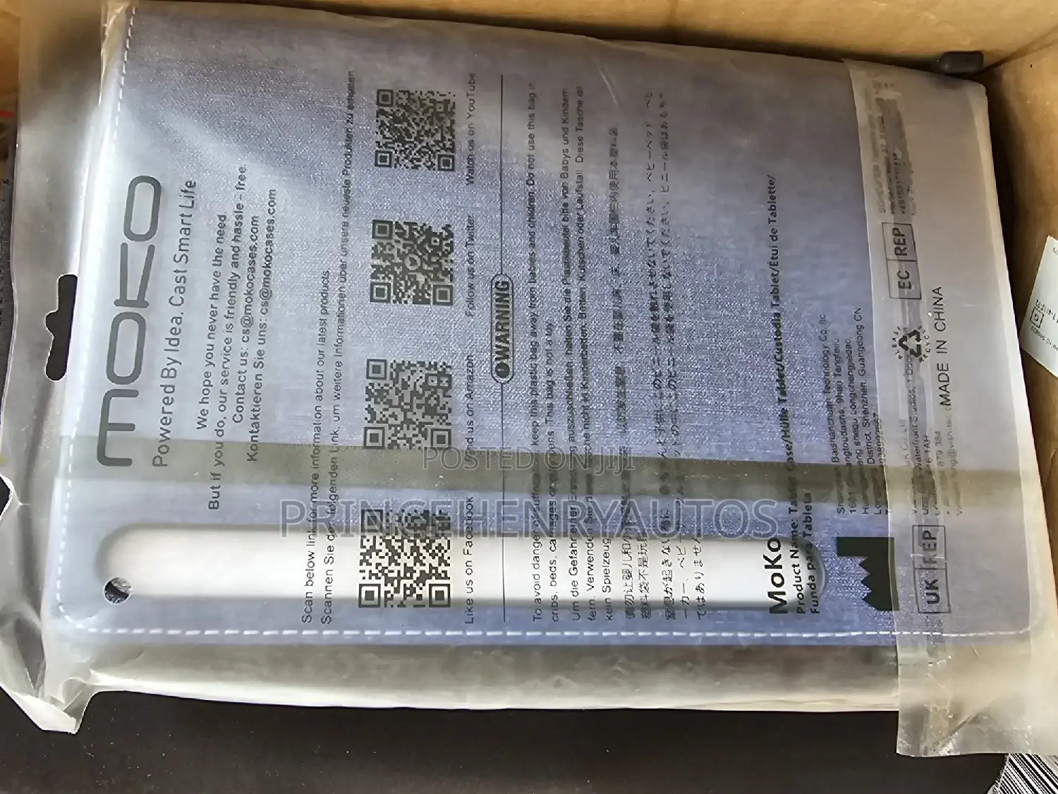 Moko Smart Case for Tab S9 11 Blue and Brown Colors