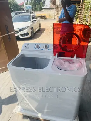 Washing Machine Topload 11kg Twintub Nasco White Wit Red Lid