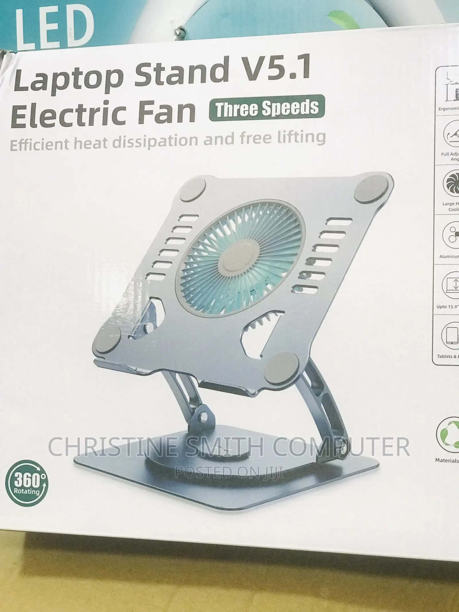 Laptop Stand V5.1 Electric Fan