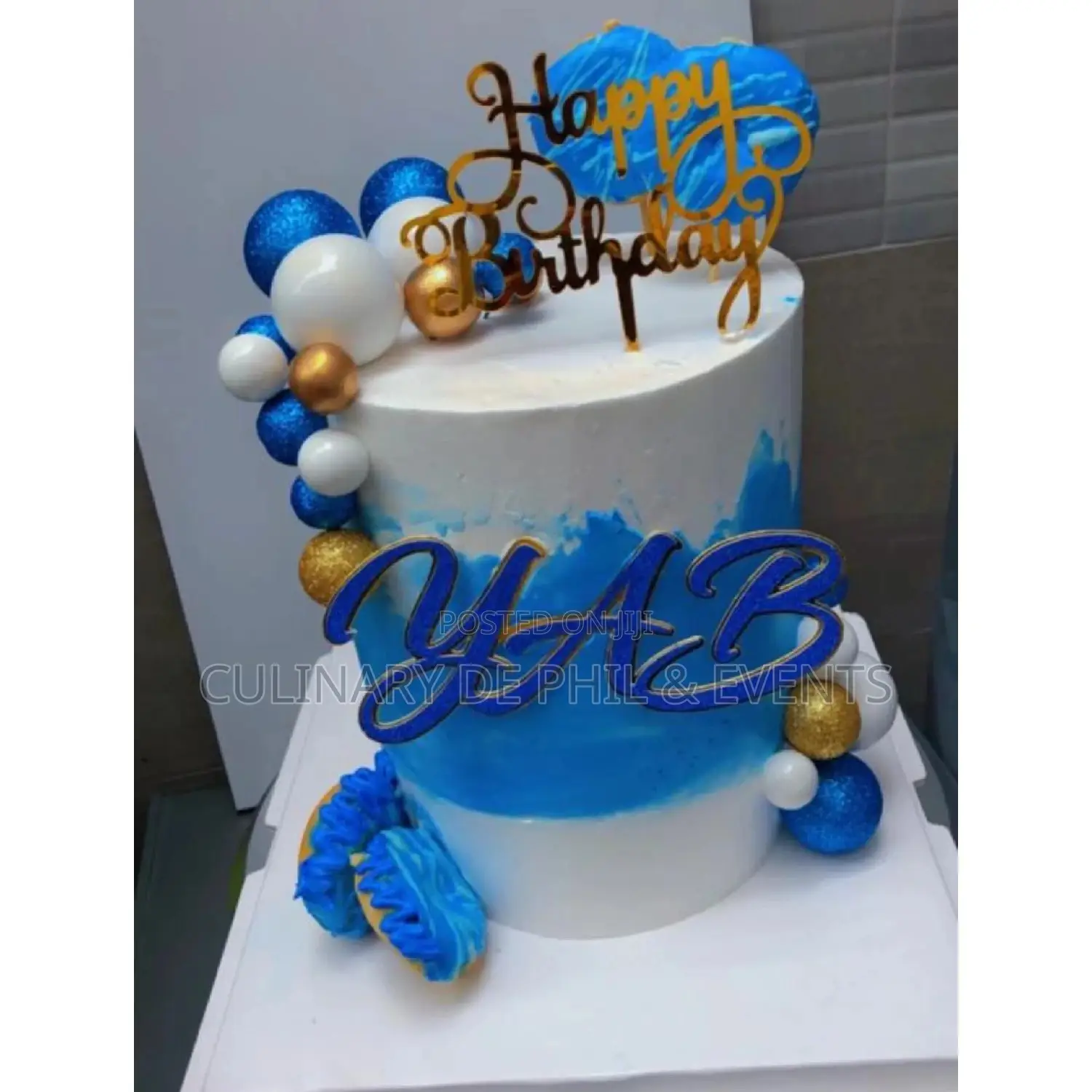 2 Colour Shade Birthday Cake