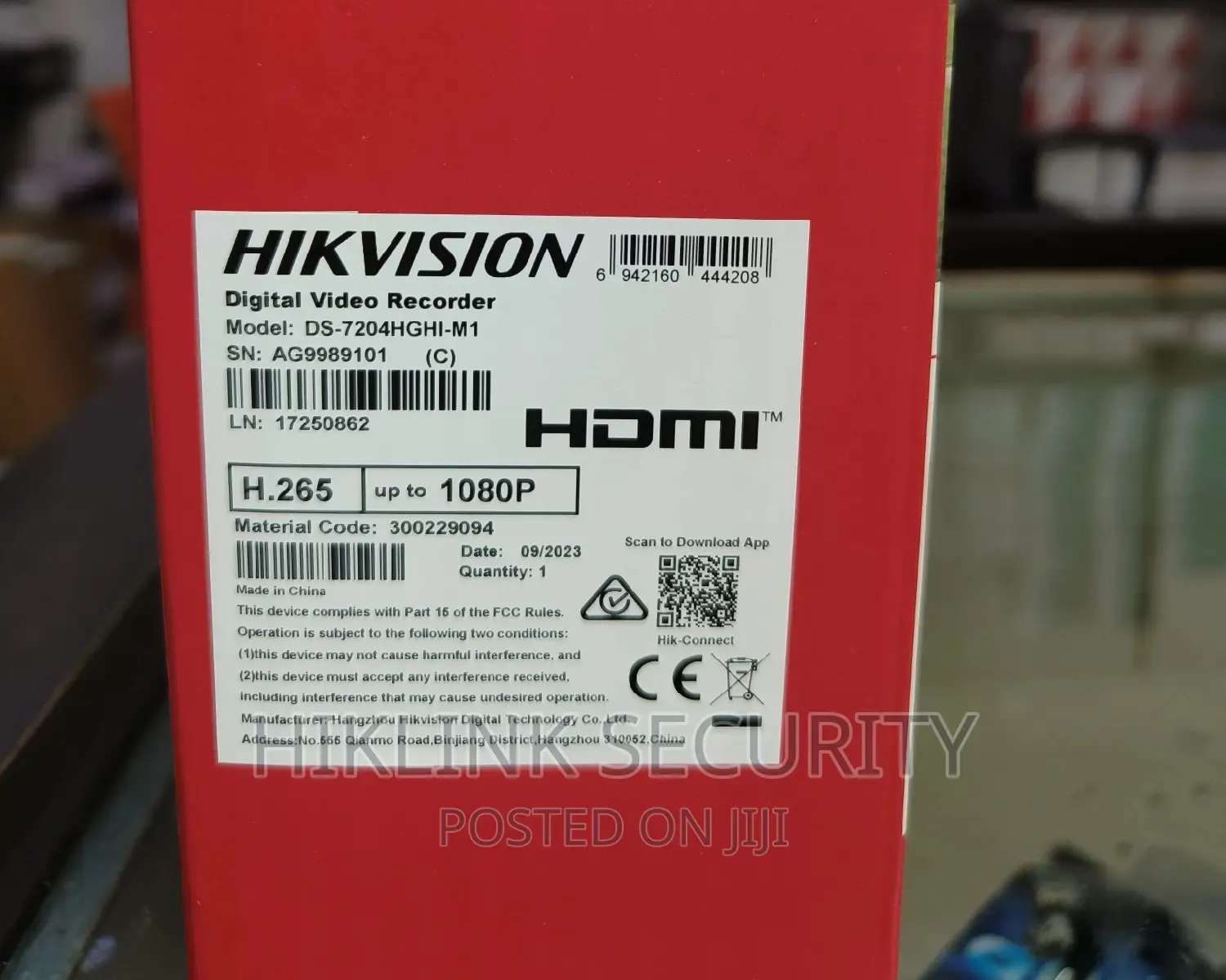 Hikvision 4ch 2mp DVR