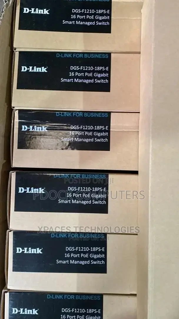 D-Link DGS-F1210-18ps-E 16port Gigabit Long Range 250m Poe+