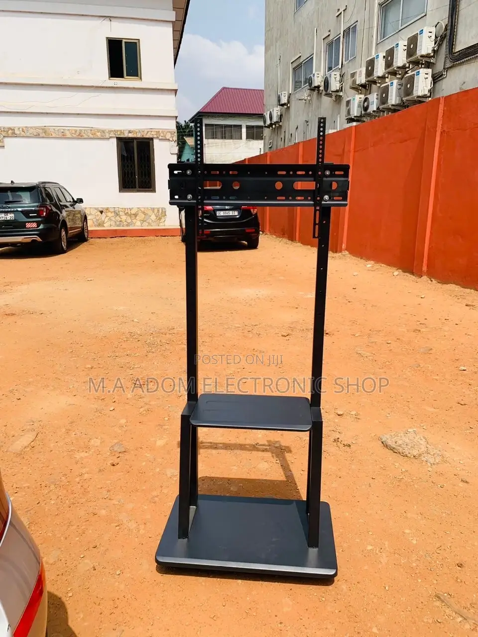 Shop Adorable Mobile Tv Stand With Wheels for 32”-75” Tv.