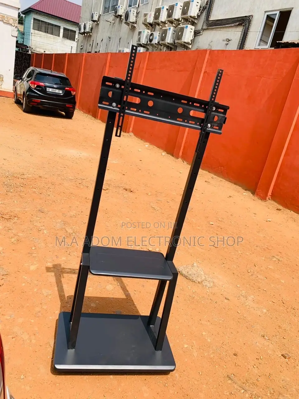 Mobile Tv Stand With Wheels For,32” to 75” Tv(Black).